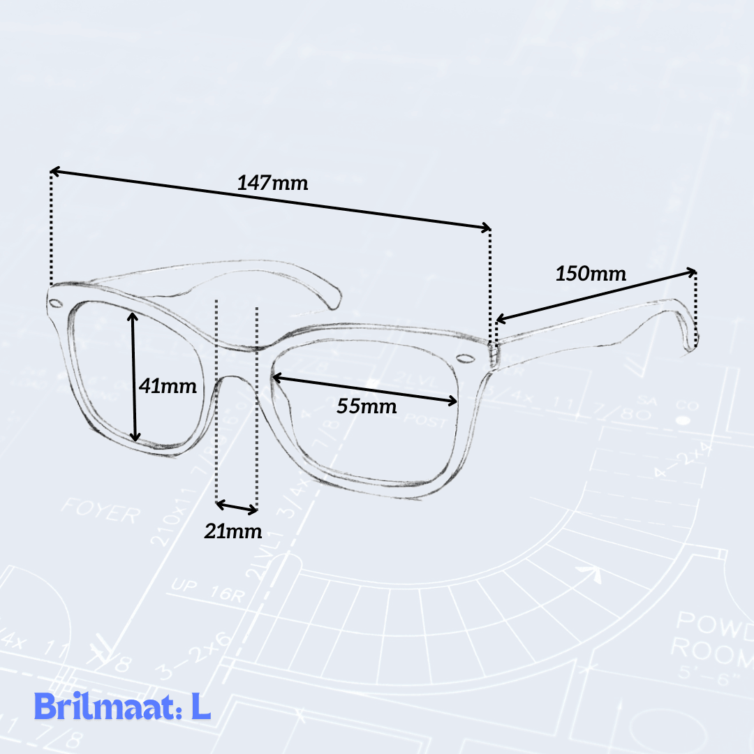 Blauw Licht Bril - L - Alinastore