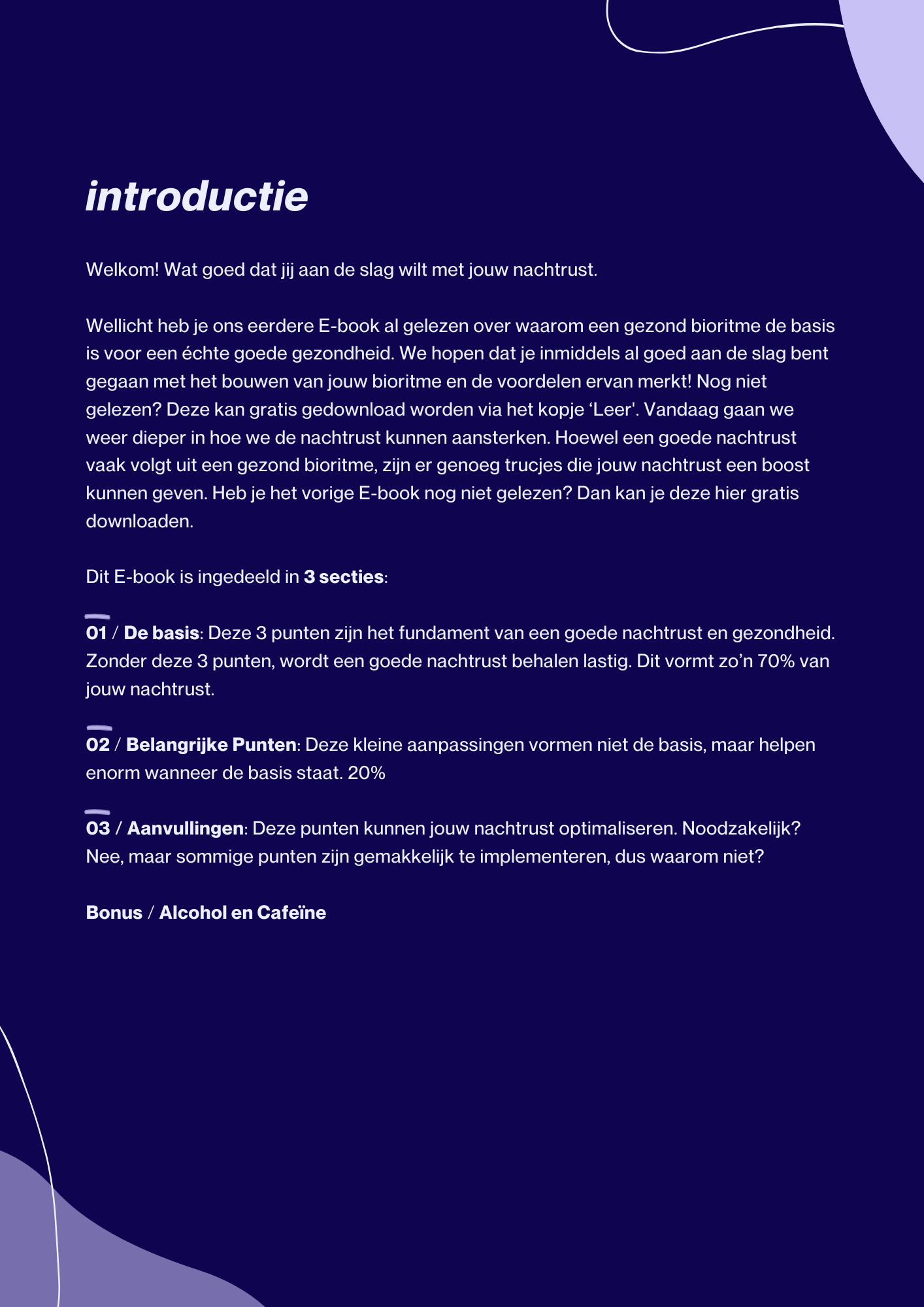 Slaapoptimalisatie E-Book