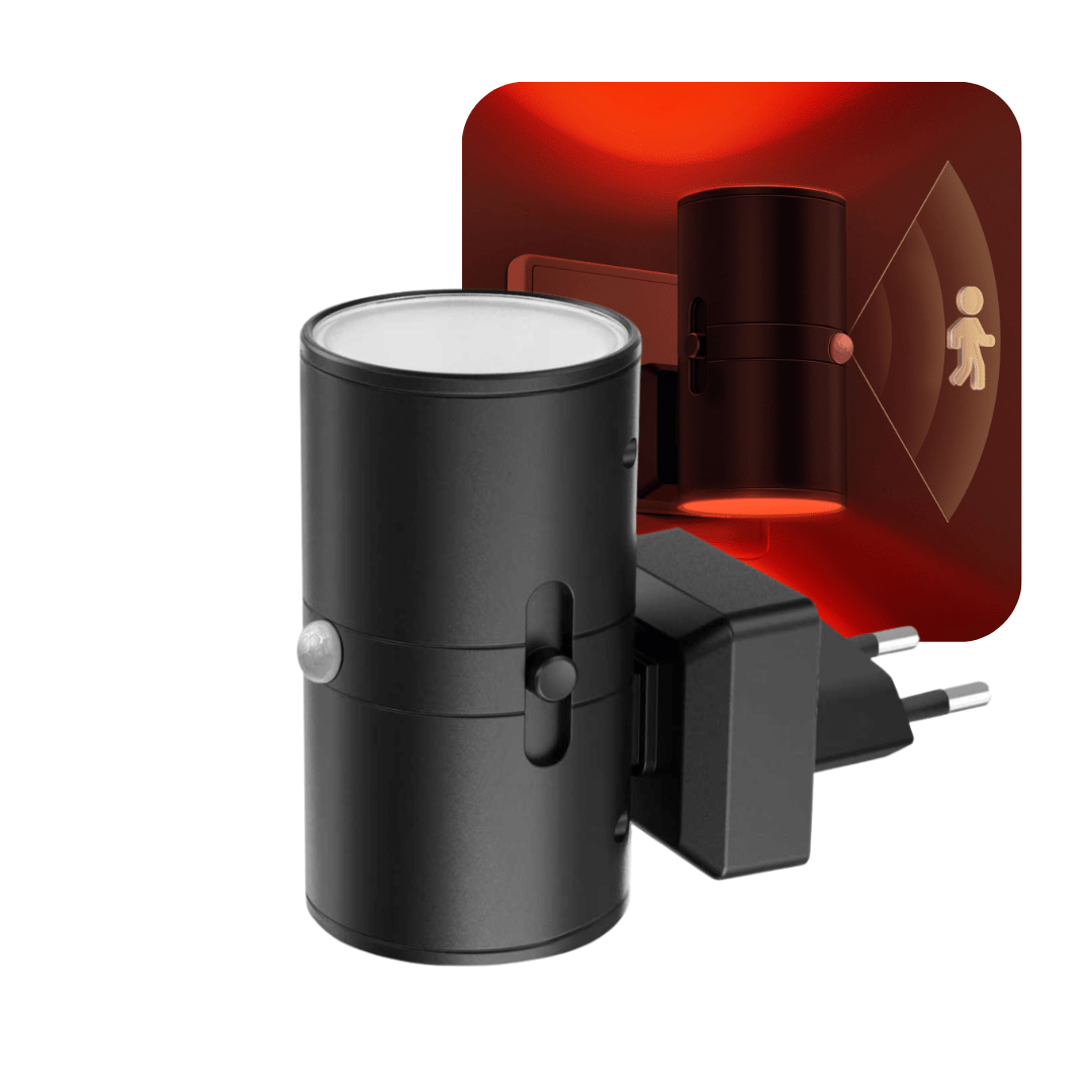 Roodlicht Sensorlamp Zwart - Alinastore