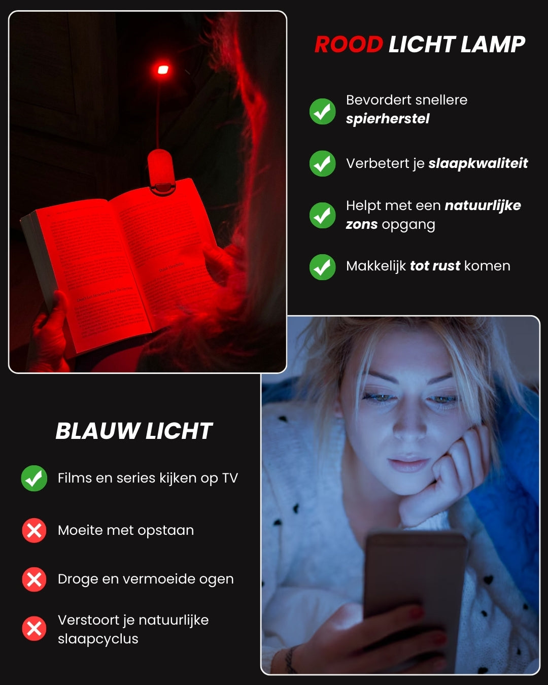 De Alina Rood Licht Lamp