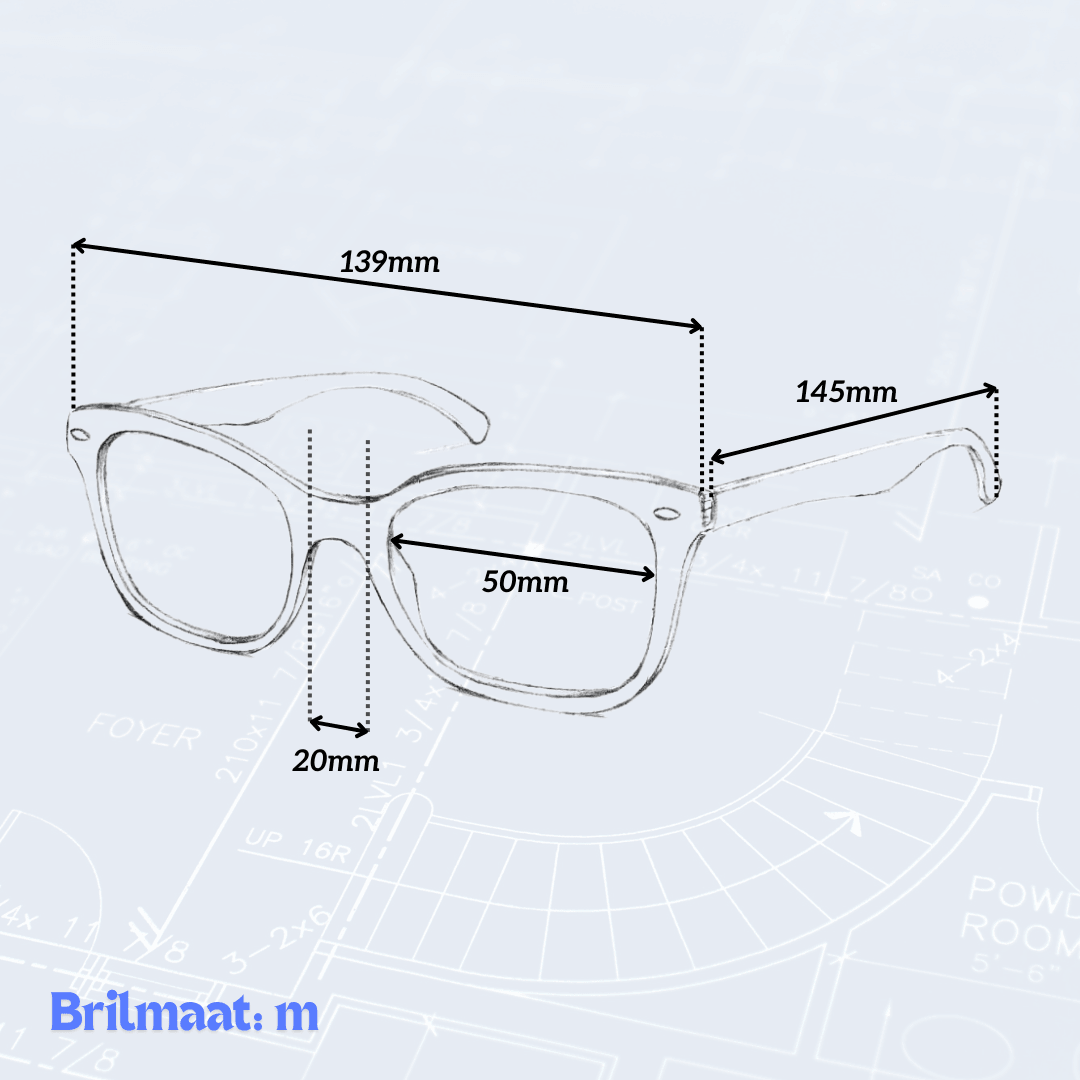 Blauw Licht Bril - M
