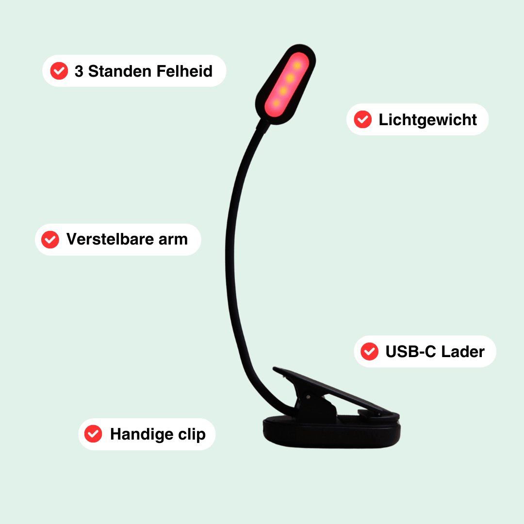 Rood Licht Leeslamp - Alinastore