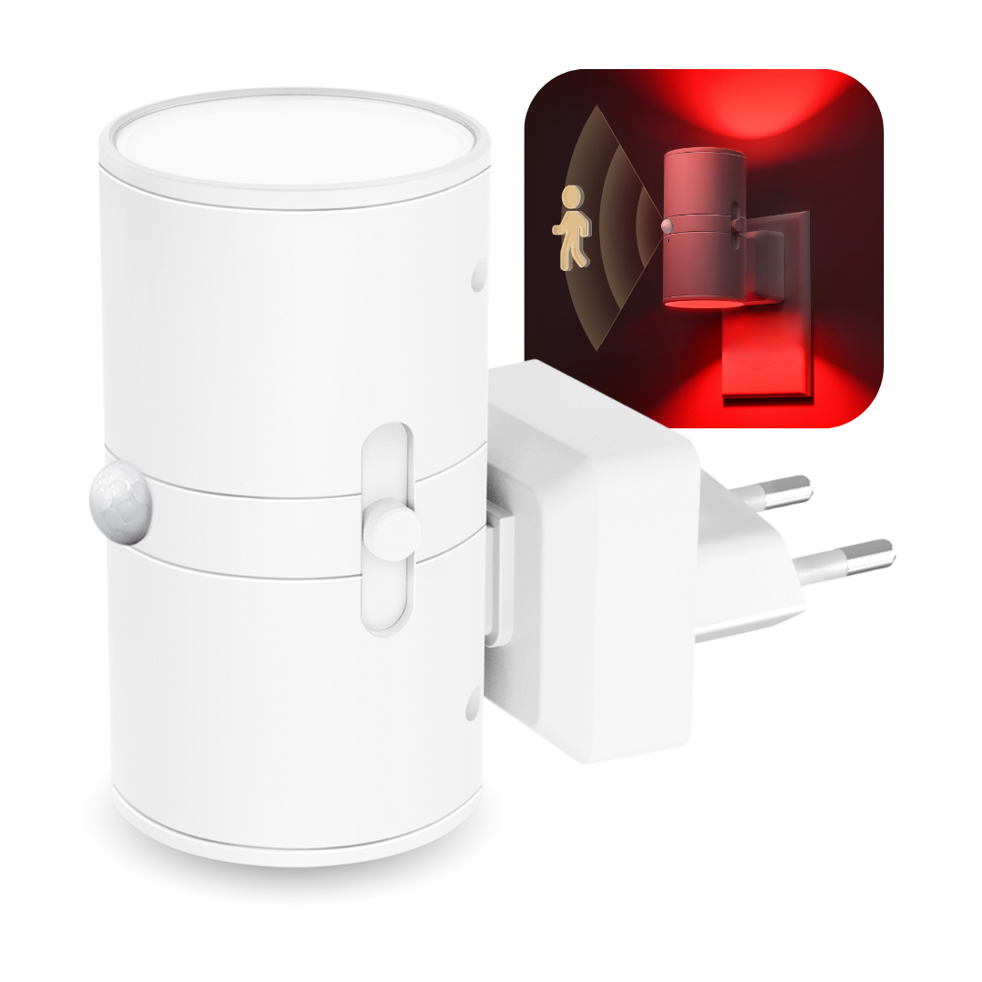 Roodlicht Sensor lamp van Alina met de functie van de sensor als beschrijving.